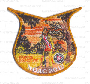 Patch Scan of K123623 - LAKOTA LODGE TOGETHER IN SERVICE NOAC 2015 POCKET (FALL/YELLOW)