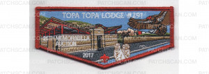 Patch Scan of Memorabilia Auction Flap 2017 Metallic Red Border