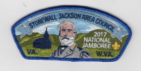 SJAC 2017 Jamboree Collector CSP (special) Virginia Headwaters Council formerly, Stonewall Jackson Area Council #763