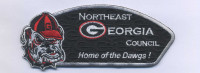 NEGA Council- Home of the Dawgs (Hvy Emb) silver border Northeast Georgia Council #101