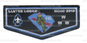 Patch Scan of Santee Lodge NOAC 2018 Flap (Parrot)