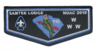 Santee Lodge NOAC 2018 Flap (Parrot) Pee Dee Area Council #552 - merged with Indian Waters Council #553