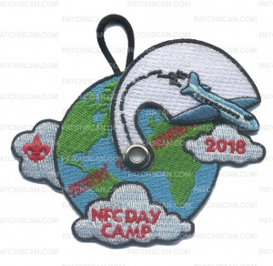 Patch Scan of Passport to Adventure NFC Day Camp 2018 Moving Part Patch