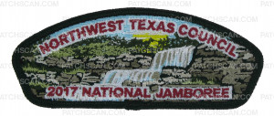 Patch Scan of Northwest Texas Council 2017 National Jamboree JSP KW1990
