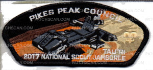 Patch Scan of Pikes Peak Council 2017 National Jamboree Tau'ri 