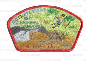 Patch Scan of Tecumseh Council Scoutcraft Mountain Biking 2017 NJ JSP
