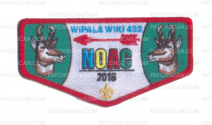 Patch Scan of Wipala Wiki NOAC 2018 2 Antelope Flap Red Border