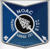 NOAC Marnoc Lodge 151- pocket patch Great Trail Council #433