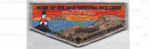 Patch Scan of 2018 National Vice Chief Flap Silver Border (PO 87699)