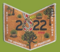 Cahuilla 127 NOAC 2022 pocket patch silver met border California Inland Empire Council #45