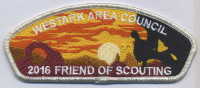WESTARK AREA COUNCIL 2016 FRIEND OF SCOUTING SILVER METALLIC Westark Area Council #16 merged with Quapaw Council