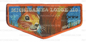 Patch Scan of Michigamea Lodge 110 Noac 2018 flap