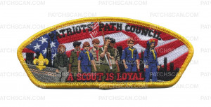 Patch Scan of Patriots Path Council - A Scout is Loyal