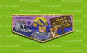 Patch Scan of Kittan Lodge Send a Kittan to NOAC flap silver met border