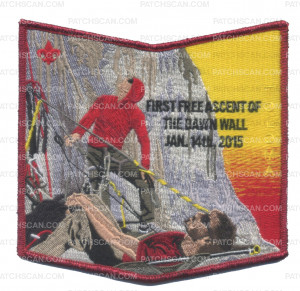 Patch Scan of Toloma Lodge NOAC 2022 pocket patch red met bdr