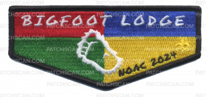 Patch Scan of Bigfoot Lodge NOAC 2024 multicolor flap