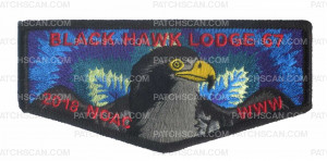 Patch Scan of Black Hawk Lodge 67 NOAC 2018 Flap (Psychedelic)