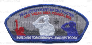 Patch Scan of Las Vegas Area Council Investment in Character 2024 (Blue Metallic Border)