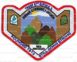 Patch Scan of X167356A  TROOP 677 100TH ANNIVERSARY 
