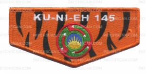 Patch Scan of KU-NI-EH 145 (Orange) Tiger Striped