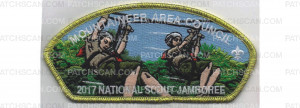 Patch Scan of Mountaineer Area Council NSJ Zipline CSP gold