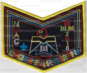 Patch Scan of Wagion Lodge 6 NOAC 2018 Pocket Yellow