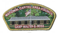 NCAC Camp Walter G. Ross CSP Gold Metallic Border National Capital Area Council #82