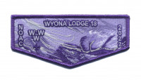 Wyona Lodge NOAC 2022 Wind Flap (Purple) Columbia-Montour Council #504