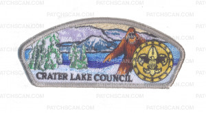 Patch Scan of Crater Lake Council CSP with Yeti and Snow Scene