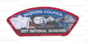 Patch Scan of Sequoia Council Hantavirus JSP Red Metallic Border