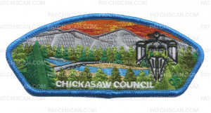 Patch Scan of Chickasaw Council - KKSR CSP (Teal Border) 