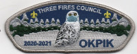 OKPIK OWL WITH MASK CSP NO STAFF Three Fires Council #127