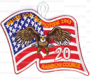 Patch Scan of X166345A PAUSE FOR PATRIOTISM 2013 