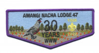 Amangi Nacha Lodge 30 Years Flap (Purple) Golden Empire Council #47