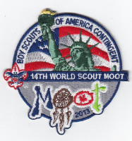 CANADA WORLD MOOT BACK PATCH CANADA MOOT/BSA INTNL DIV