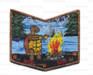 Patch Scan of Withlacoochee Lodge Pocket Piece NOAC 2020 Bronze Metallic