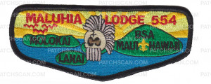 Patch Scan of Maluhia Lodge 554 - Grey Border