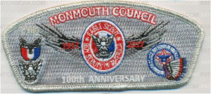Patch Scan of Monmouth Council 100th Anniversary Eagle CSP