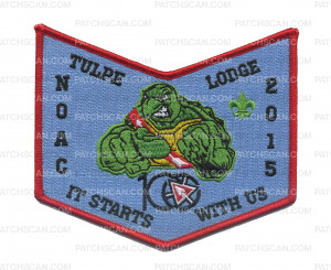 Patch Scan of AR0150B-A - Red NOAC Turtle Pocket