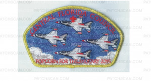 Patch Scan of Popcorn For The Military CSP Air Force gold border