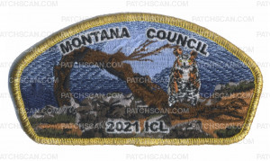 Patch Scan of Montana 2021 ICL CSP gold metallic border