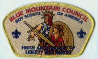BMC LIBERTY WAR BONDS GOLD BORDER Blue Mountain Council #604