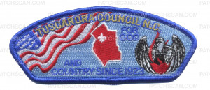 Patch Scan of For God and Country Blue CSP 