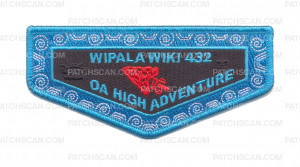 Patch Scan of Wipala Wiki 432 Scholarship Flap (Blue inner border)