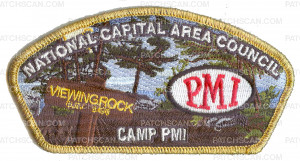Patch Scan of NCAC Camp PMI CSP Gold Metallic Border