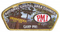 NCAC Camp PMI CSP Gold Metallic Border National Capital Area Council #82
