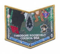 TRC - Buckskin Lodge 2013 Jamboree Pocket (Gold Metallic Border) Theodore Roosevelt Council #386