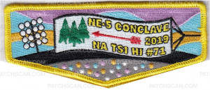 Patch Scan of Na Tsi Hi Conclave 2019 Flap Gold 