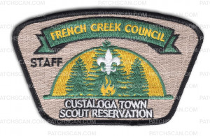 Patch Scan of P25025H Custaloga Town Scout Reservation 5-Year Puzzle