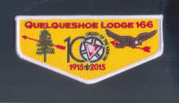 K124386 - Calcasieu Area Council - Quelqueshoe Lodge 166 NOAC Flap (White) Calcasieu Area Council #209